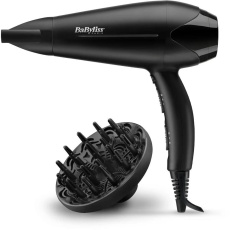 BaByliss D563DE fén, 2100 W, 2 rychlosti, 3 teploty, studený vzduch, s difuzérem, černý BaByliss D563DE fén, 2100 W, 2 rychlosti, 3 teploty, studený vzduch, s difuzérem, černý