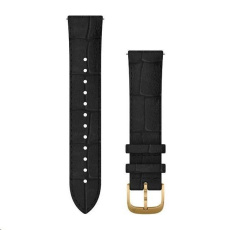 Garmin řemínek Quick Release 20mm, kožený černý, zlatá přezka Garmin řemínek Quick Release 20mm, kožený černý, zlatá přezka