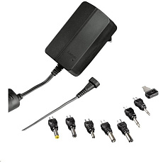 Hama univerzálny sieťový napájací zdroj 12 V/2250 mA, nastaviteľný, 7 konektorov