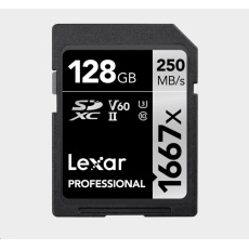 Lexar SDXC Pro 1667X UHS-II U3 R250/W120 (V60) 128G Lexar SDXC Pro 1667X UHS-II U3 R250/W120 (V60) 128G