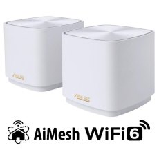 ASUS ZenWiFi XD5 2-pack Wireless AX3000 Dual-band Mesh WiFi 6 System, white