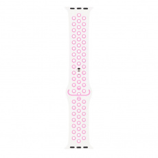 RhinoTech sportovní řemínek pro Apple Watch 42 / 44mm Bílo-růžová