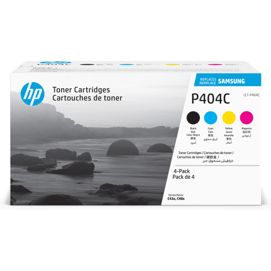 HP - Samsung CLT-P404C 4-pk CYMK Toner Crt (1,500 / 1,000 pages)