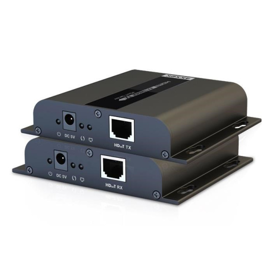 PremiumCord 4K HDMI extender na 120m přes LAN, over IP, HDBitT