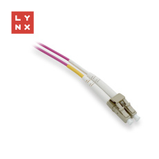 LYNX duplexní patch kabel MM, OM4, LC/LC, 50/125µm, 0,5m LYNX duplexní patch kabel MM, OM4, LC/LC, 50/125µm, 0,5m