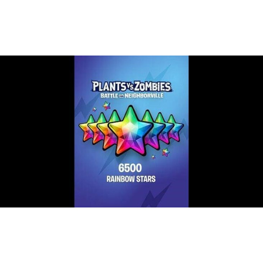 Plants vs. Zombies: Battle for Neighborville: 6500 Rainbow Stars (Xbox One) (Global)