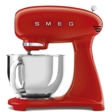 Smeg SMF03RDEU kuchyňský robot, 800 W, planetární systém, 4.8 l, 10 rychlostí, nerezová mísa, červená