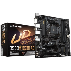 GIGABYTE MB Sc AM4 B550M DS3H AC, 4xDDR4, 1xDP, 1xHDMI, 1xDVI-D, Wi-Fi, mATX