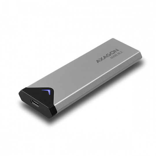 Bazar - AXAGON EEM2-UG2, USB-C 3.2 Gen 2 - M.2 NVMe SSD kovový box, délka 42 až 80 mm