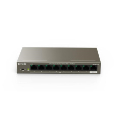 Tenda TEG1109P-8-102W 9xRJ45 Gigabit Switch s 8x PoE 802.3af/at + 1x Uplink 10/100/1000Mbps, celkem 102W Tenda TEG1109P-8-102W 9xRJ45 Gigabit Switch s 8x PoE 802.3af/at + 1x Uplink 10/100/1000Mbps, celkem 102W