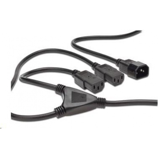 PREMIUMCORD Kabel napájecí 230V prodlužovací Y - 1xM/2xF