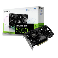 PNY VGA NVIDIA GeForce RTX 5050 Dual Fan 8GB, RTX 5050, 8GB GDDR6, 3xDP, 1xHDMI