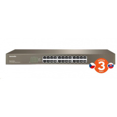 Tenda TEG1024G 24-Port Gigabit Ethernet Switch, 10/100/1000 Mb/s, Rackmount