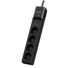 CyberPower Surge Buster™ 4 zásuvky, 2xUSB, 1.8m, New - Poškozený obal - BAZAR CyberPower Surge Buster™ 4 zásuvky, 2xUSB, 1.8m, New - Poškozený obal - BAZAR