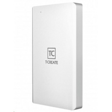 T-CREATE externí SSD 2TB, CLASSIC Thunderbolt3, Thunderbolt3 Type-C, USB 3.2 Gen2 Type-C, Silver