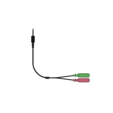 GENIUS ACC-100 audio adaptér 2x female 3,5mm jack na 1x male 3,5" jack GENIUS ACC-100 audio adaptér 2x female 3,5mm jack na 1x male 3,5" jack