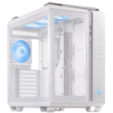 ASUS case TUF GAMING GT502 PLUS, Mid Tower, průhledná bočnice, 4x 120mm ARGB Fan, bílá