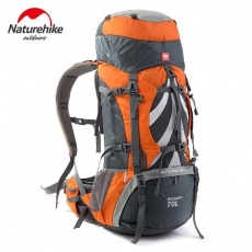 Naturehike trekový batoh 70+5l - oranžový Naturehike trekový batoh 70+5l - oranžový