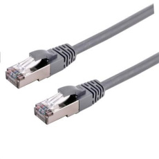 C-TECH kabel patchcord Cat6a, S/FTP, šedý, 2m