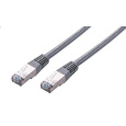 C-TECH kabel patchcord Cat5e, FTP, šedý, 10m