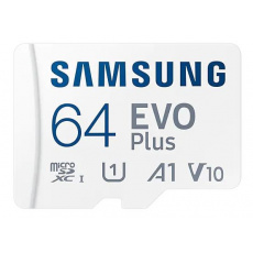 Samsung micro SDXC karta 64GB EVO Plus + SD adaptér Samsung micro SDXC karta 64GB EVO Plus + SD adaptér
