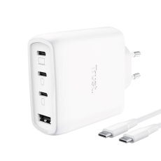 TRUST GaN Nabíječka MAXO 65W, 3xUSB-C,1xUSB-A, bílá TRUST GaN Nabíječka MAXO 65W, 3xUSB-C,1xUSB-A, bílá