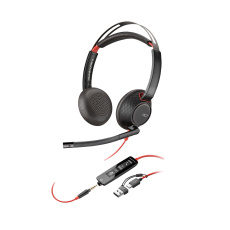 Poly Blackwire 5220 náhlavní souprava, 3.5 mm jack + USB-C/A adaptér, stereo Poly Blackwire 5220 náhlavní souprava, 3.5 mm jack + USB-C/A adaptér, stereo