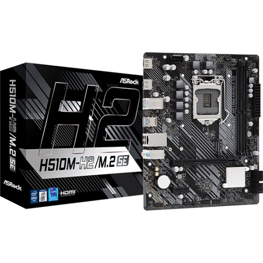 ASRock MB Sc LGA1200 H510M-H2/M.2 SE, Intel H470, 2xDDR4, 2xHDMI, mATX