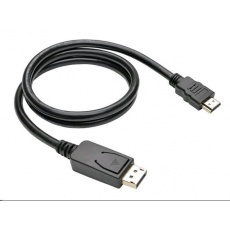 C-TECH kabel DisplayPort/HDMI, 2m, černý