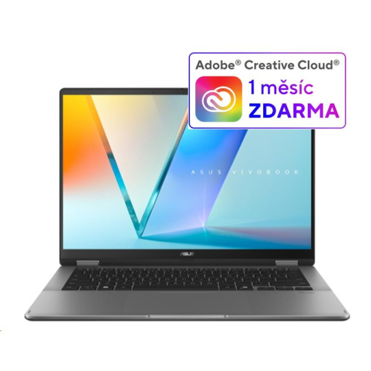 ASUS NTB Vivobook 14 Flip (TP3407SA-OLED021W), Ultra 7-256V, 14" 1920 x 1200, 16GB, 1TB SSD, Intel Arc, W11 Home, Gray