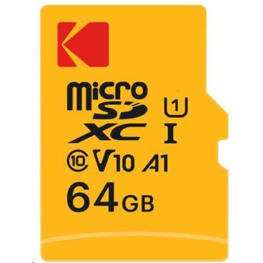 Kodak paměťová micro SD karta 64GB U1 V10 w/adapter