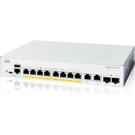 BAZAR - Cisco Catalyst switch C1200-8FP-2G (8xGbE,2xGbE/SFP combo,8xPoE+,120W,fanless) - REFRESH - Po opravě (Komplet) BAZAR - Cisco Catalyst switch C1200-8FP-2G (8xGbE,2xGbE/SFP combo,8xPoE+,120W,fanless) - REFRESH - Po opravě (Komplet)