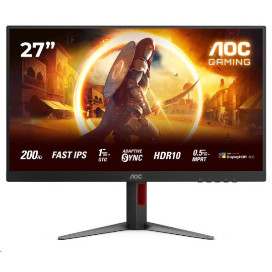AOC MT 27" 27G4HA - 1920x1080,IPS,200Hz,2xHDMI,1xDP,Repro,Pivot