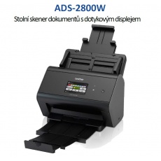 BROTHER skener ADS-2800W DUALSKEN (až 30 str/min, 600 x 600 dpi, LCD,512MB) WiFi+LAN duplex BROTHER skener ADS-2800W DUALSKEN (až 30 str/min, 600 x 600 dpi, LCD,512MB) WiFi+LAN duplex