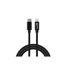 WG - Datový kabel Lightning na Type-C, 50 cm, černá