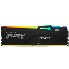 KINGSTON DIMM DDR5 64GB (Kit of 4) 5600MT/s CL40 FURY Beast RGB XMP