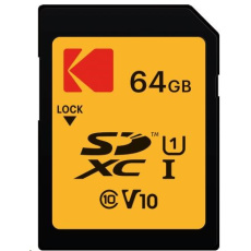 Kodak paměťová SD karta 64GB UHS-I U1 V10 Premium Kodak paměťová SD karta 64GB UHS-I U1 V10 Premium