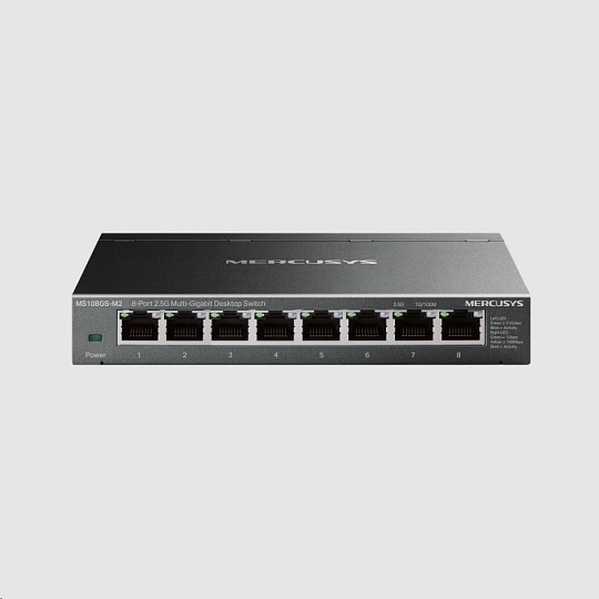 MERCUSYS switch MS108GS-M2 (8x2,5GbE,fanless) MERCUSYS switch MS108GS-M2 (8x2,5GbE,fanless)