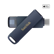 SanDisk Flash Disk 64GB Phone Drive USB-C, pro Iphone, modrá