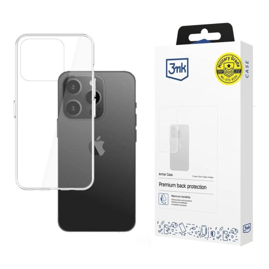 3mk Armor case pro Apple iPhone 15 Pro Max, čirá