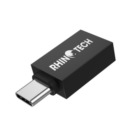 RhinoTech redukce USB-C (M) na USB-A (F), OTG, černá RhinoTech redukce USB-C (M) na USB-A (F), OTG, černá