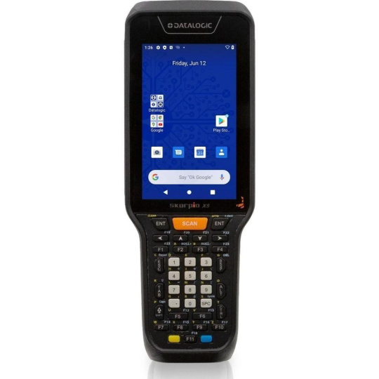 Datalogic Skorpio X5, 2D, SR, BT, Wi-Fi, NFC, alpha, Gun, ext. bat., Android