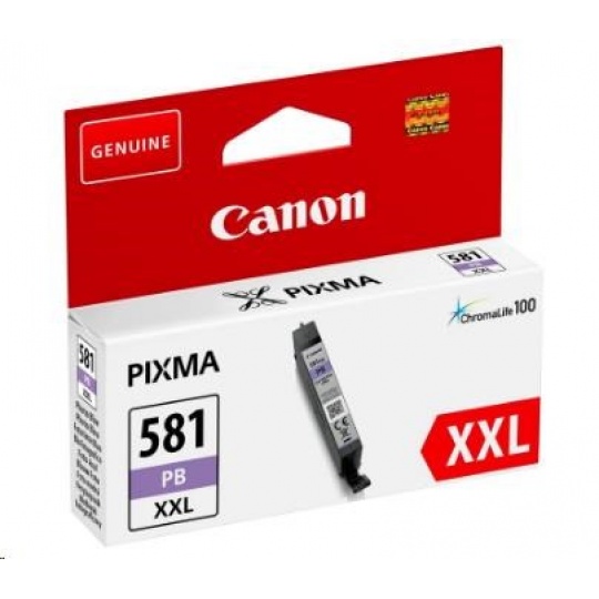 Canon CARTRIDGE CLI-581XL PB foto modrá pro PIXMA TS515x,TS615x, TS815x, TS915x, TR8550 Canon CARTRIDGE CLI-581XL PB foto modrá pro PIXMA TS515x,TS615x, TS815x, TS915x, TR8550