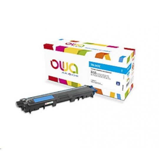 OWA Armor toner pro BROTHER DCP L3510CDW, DCP L3550CDW, HL L3210CW, HL L3270CDW, TN247C, 2300 str., modrá/cyan (TN-247C)