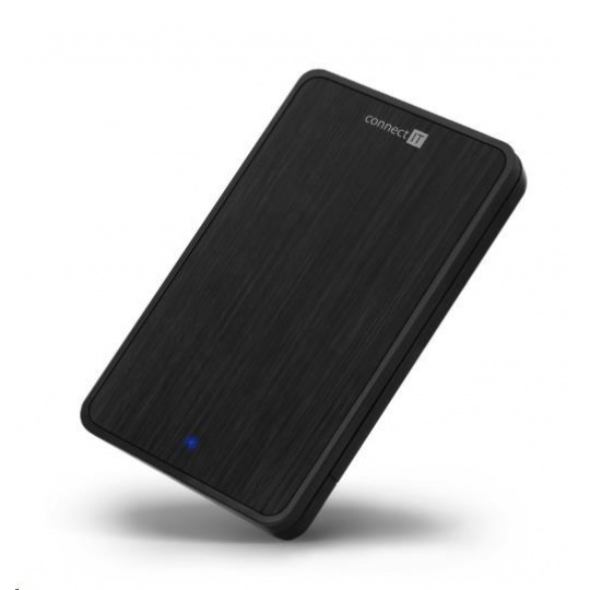 CONNECT IT externí box LITE pro HDD/SSD 2,5" SATA, USB 3.0, ToolFree, černý