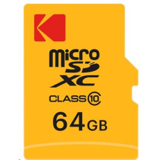 Kodak paměťová micro SD karta 64GB Class10 w/adapter Extra Kodak paměťová micro SD karta 64GB Class10 w/adapter Extra