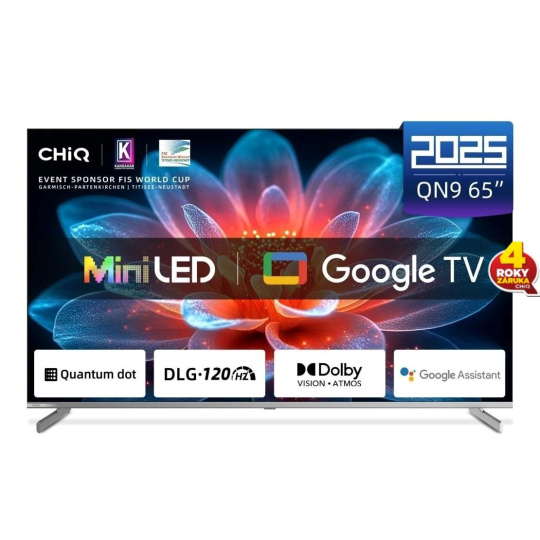 CHiQ M65QA9 TV 65", UHD MiniLED Google TV DLG 120 Hz CHiQ M65QA9 TV 65", UHD MiniLED Google TV DLG 120 Hz