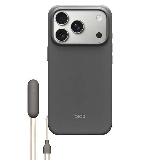 Apple Beats iPhone 17 Pro Kickstand Case with MagSafe and Camera Control - Granite Gray Apple Beats iPhone 17 Pro Kickstand Case with MagSafe and Camera Control - Granite Gray