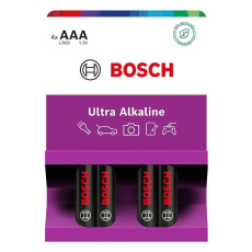 Bosch LR03UA4B/00 Ultra Alkaline (Blistr 4 ks) Bosch LR03UA4B/00 Ultra Alkaline (Blistr 4 ks)