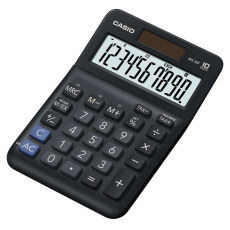 CASIO kalkulačka MS 10 F, černá, stolní, desetimístná CASIO kalkulačka MS 10 F, černá, stolní, desetimístná